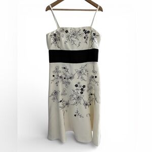 Y2K Fairy Coquette Ivory Embroidered Strapless Slip Dress
